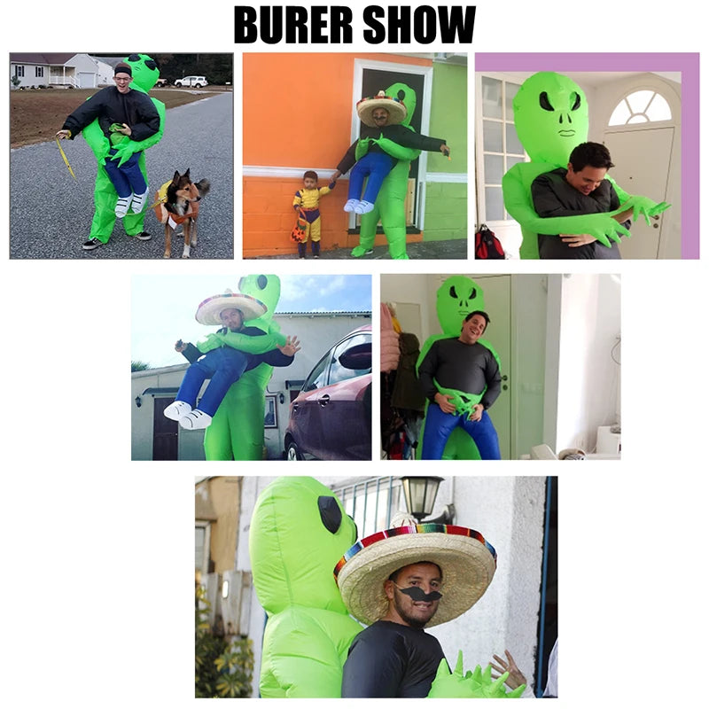 Inflatable Alien Costume - Scary Monster Cosplay | Oveni