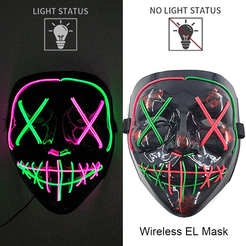 Neon LED Purge Mask Glow