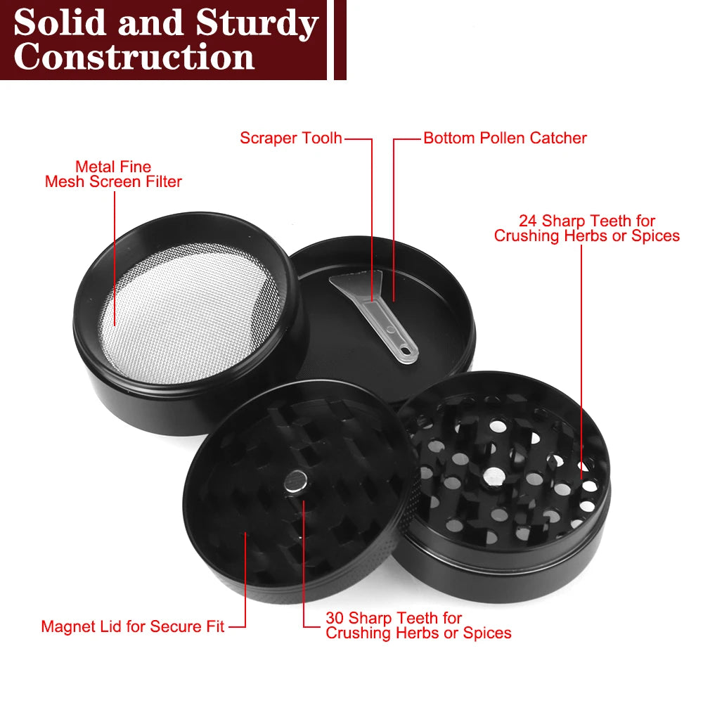 Portable Herb Grinder - 4 Layer Tobacco Grinder | Oveni