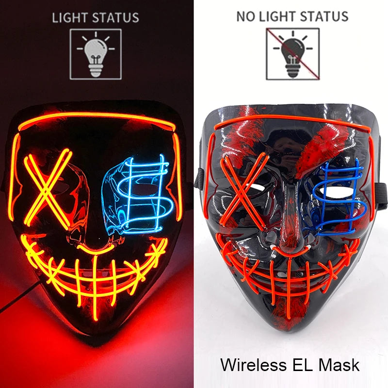 Neon LED Purge Mask Glow