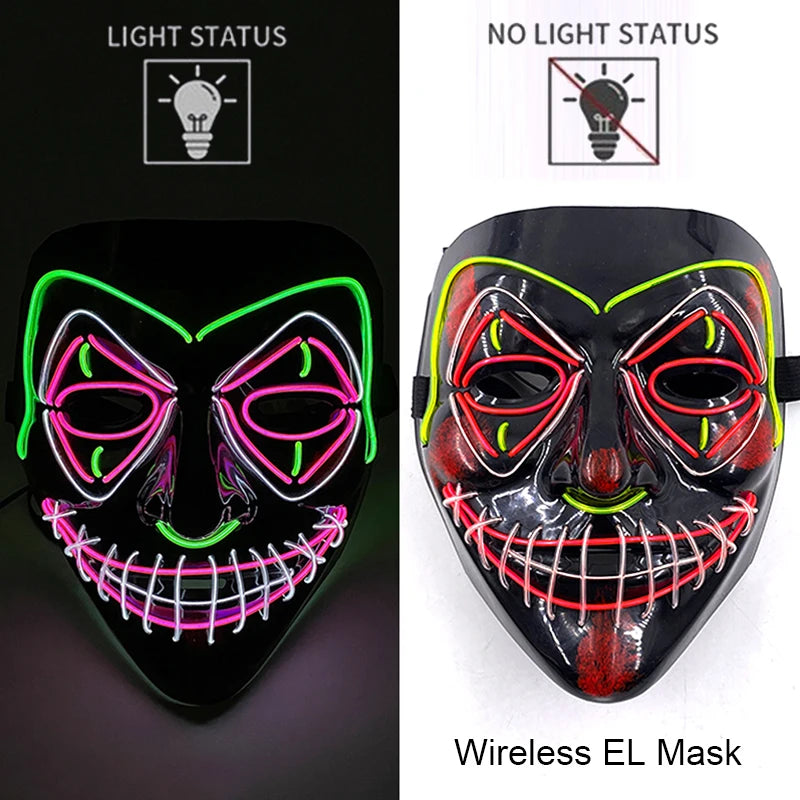 Neon LED Purge Mask Glow