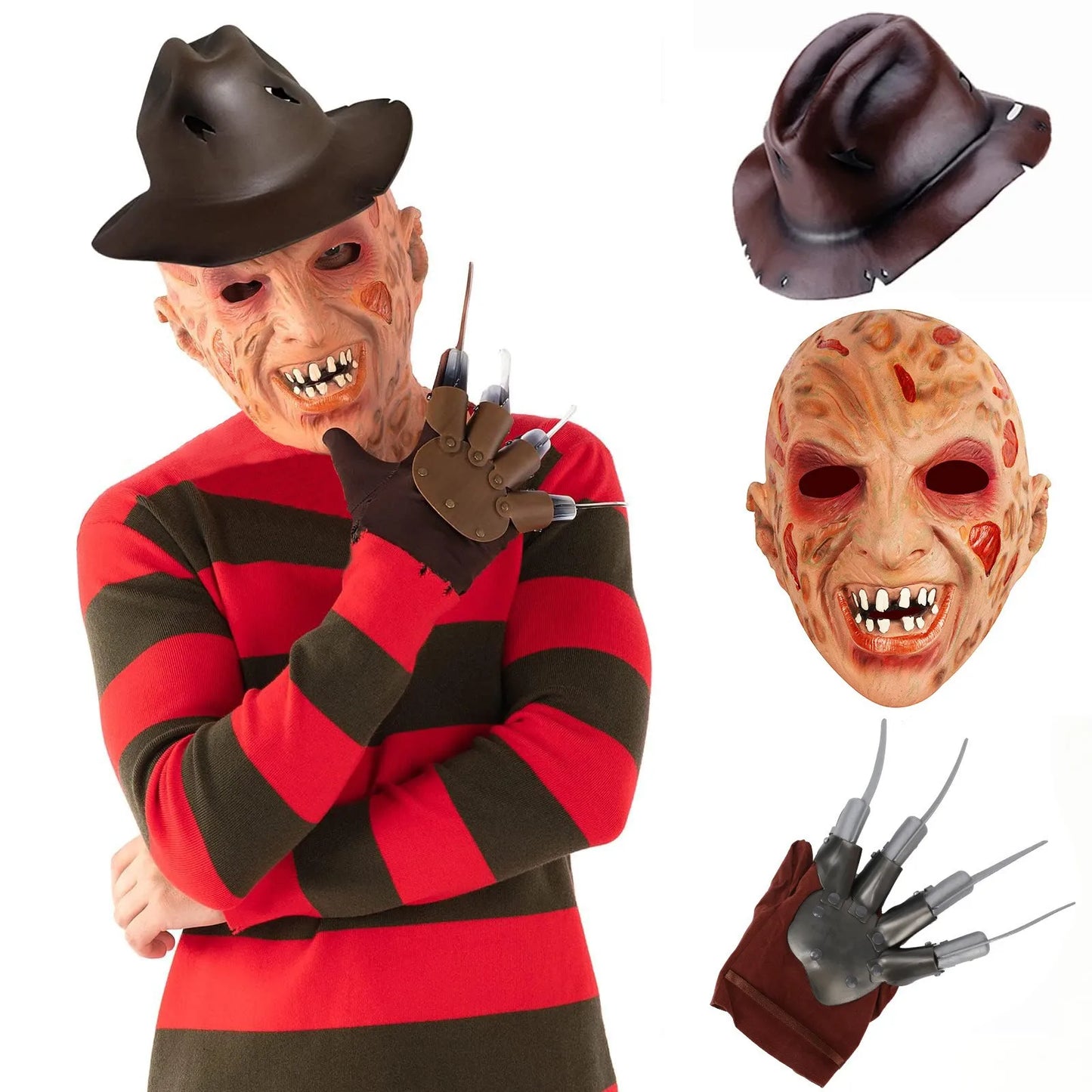 Freddy Krueger Mask - Scary Halloween Mask | Oveni