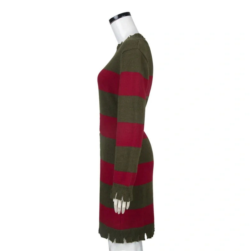 Women's Freddy Krueger Sweater - Halloween Cosplay | Oveni