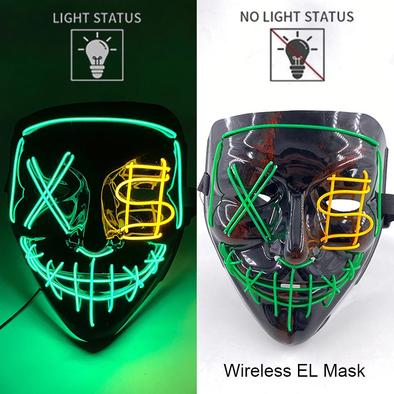 Neon LED Purge Mask Glow