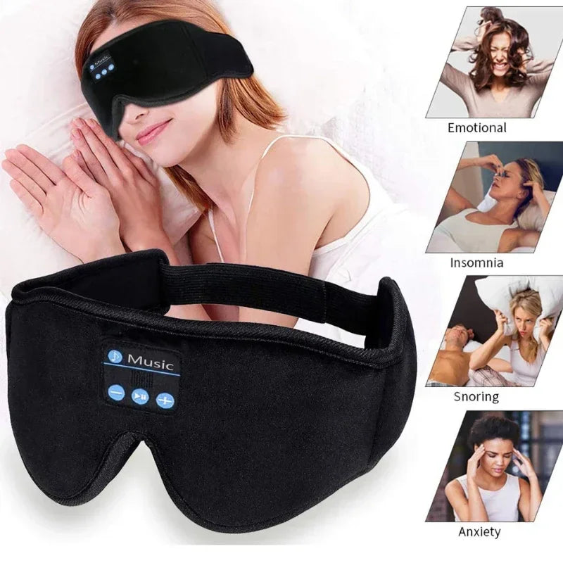 3D Eye Mask Music Play Sleeping Headphones