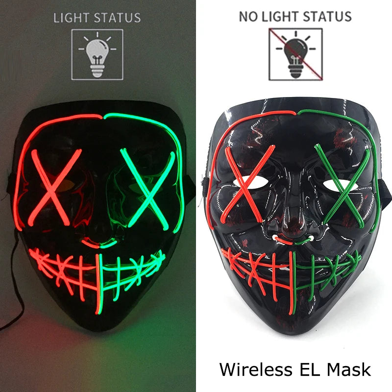 Neon LED Purge Mask Glow