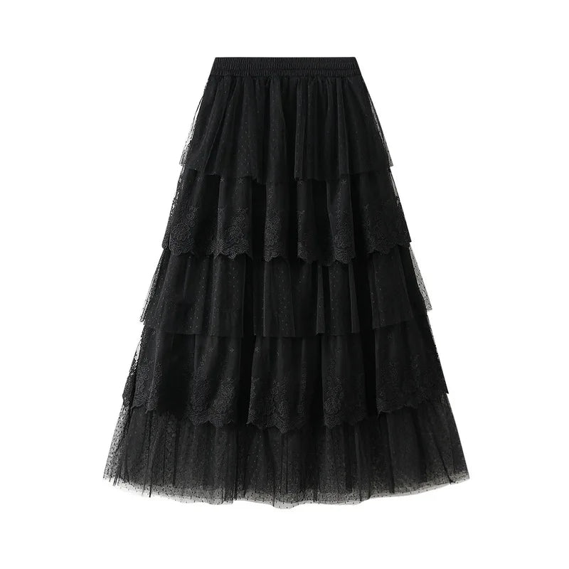 Women's High Waisted Skirt - Slimming Sand Fold Skirt | Oveni