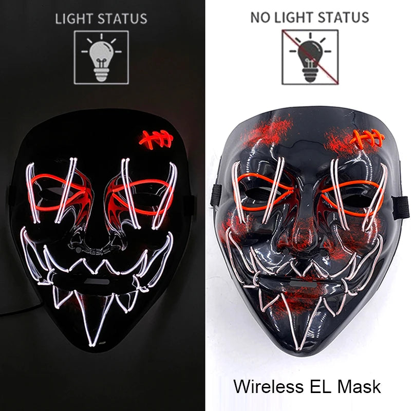 Neon LED Purge Mask Glow