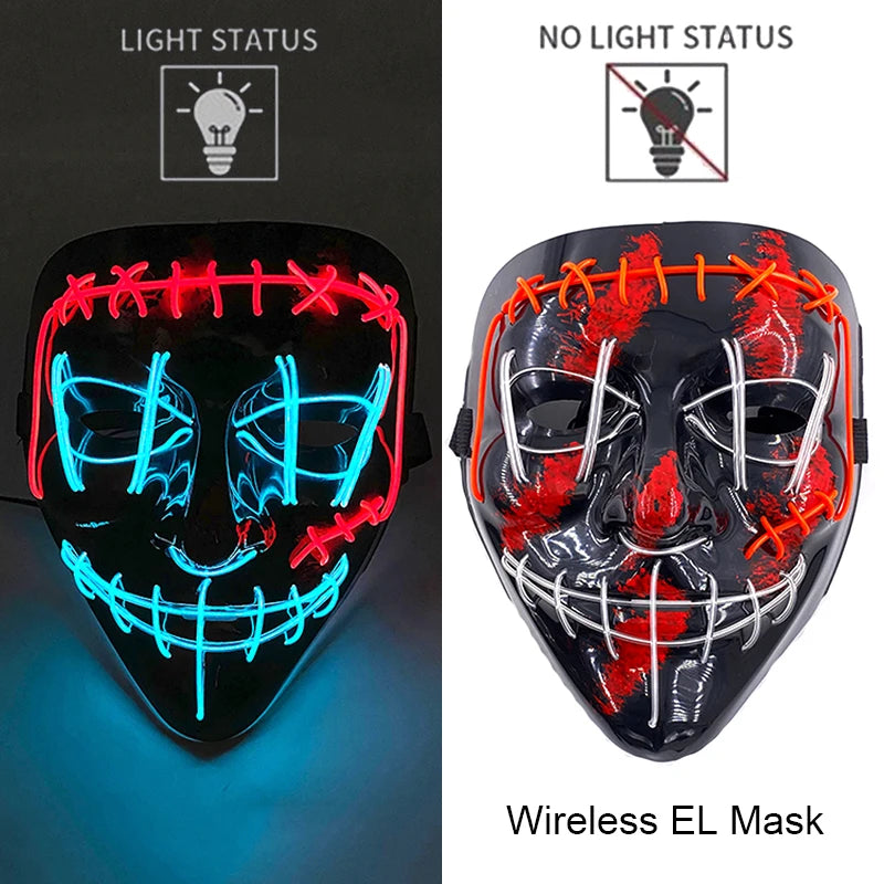 Neon LED Purge Mask Glow