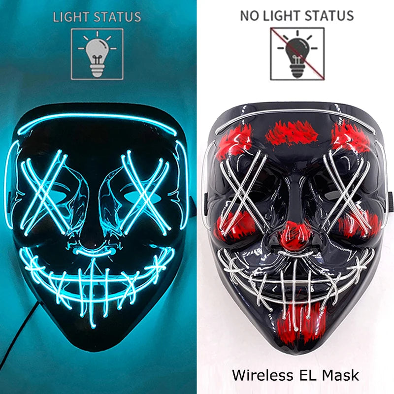 Neon LED Purge Mask Glow