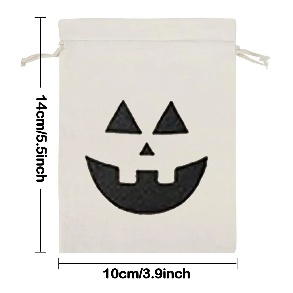 Evil Smiley Face Trick or Treat Candy Bags