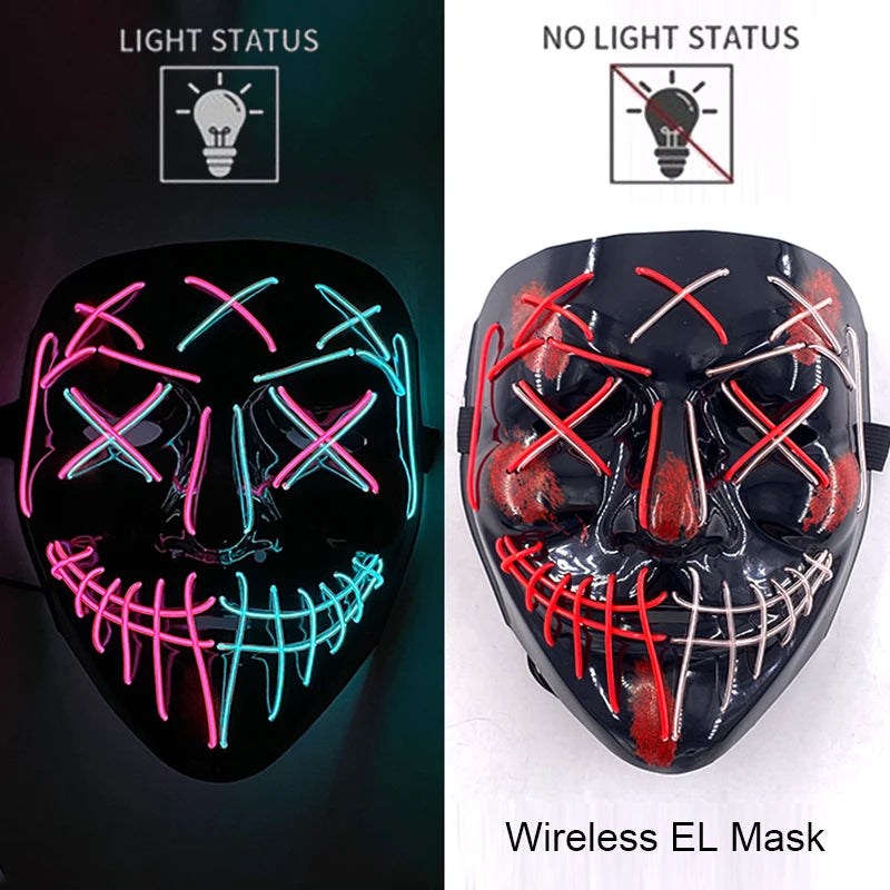 Neon LED Purge Mask Glow