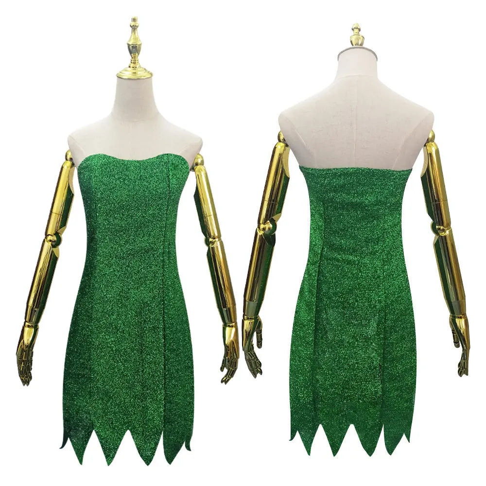 Tinkerbell Dress Costume - Mini Dresses with Wig | Oveni