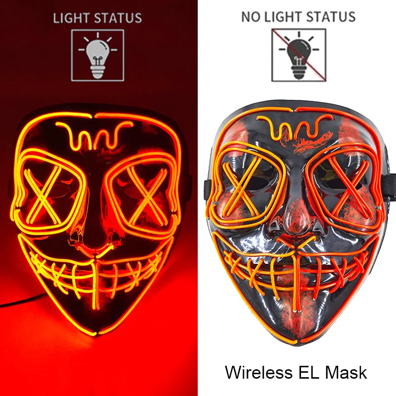 Neon LED Purge Mask Glow