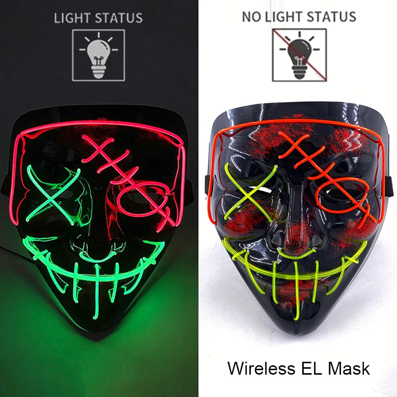 Neon LED Purge Mask Glow