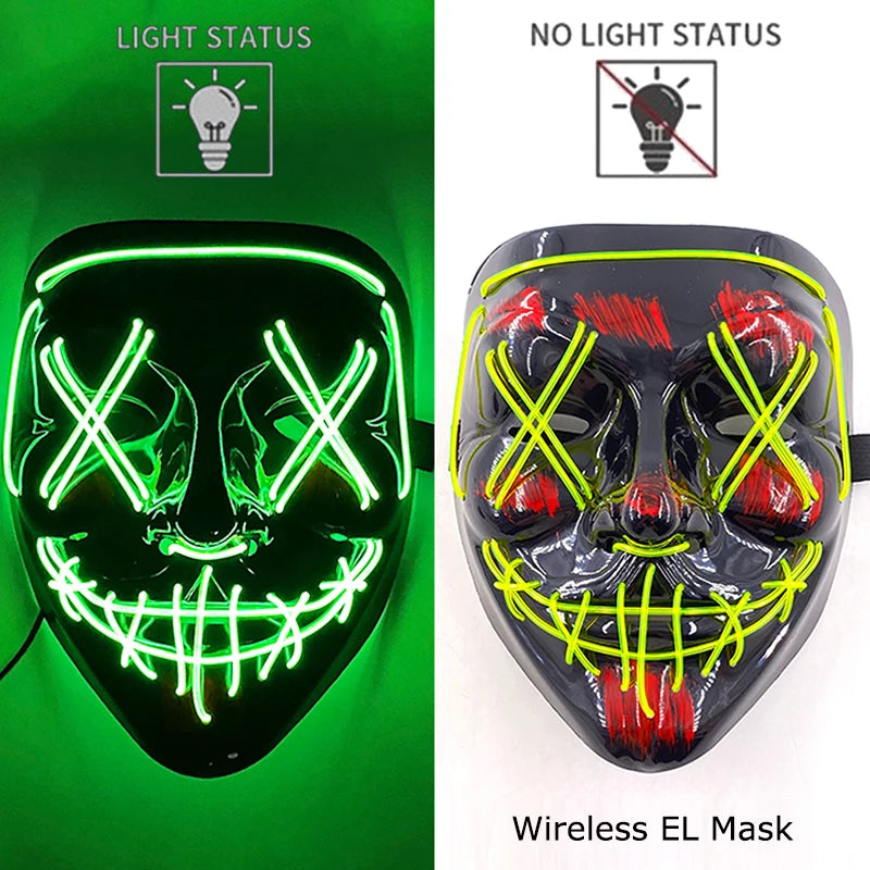 Neon LED Purge Mask Glow