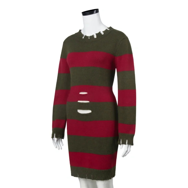 Women's Freddy Krueger Sweater - Halloween Cosplay | Oveni