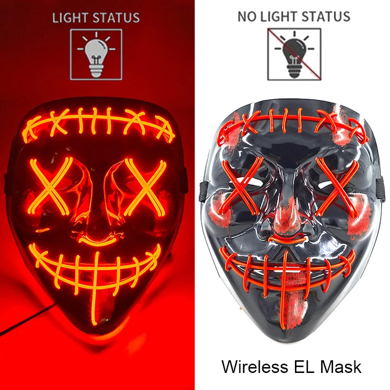 Neon LED Purge Mask Glow