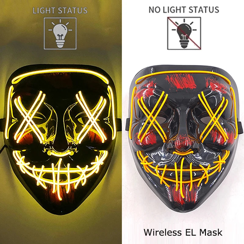 Neon LED Purge Mask Glow
