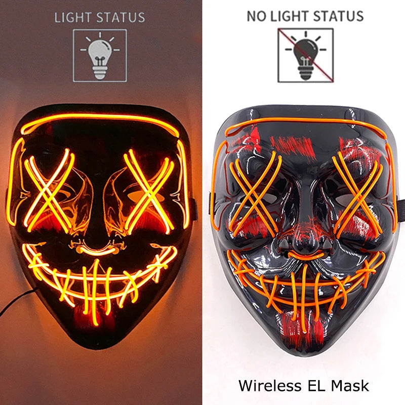 Neon LED Purge Mask Glow