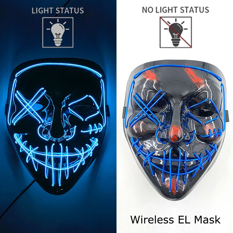 Neon LED Purge Mask Glow