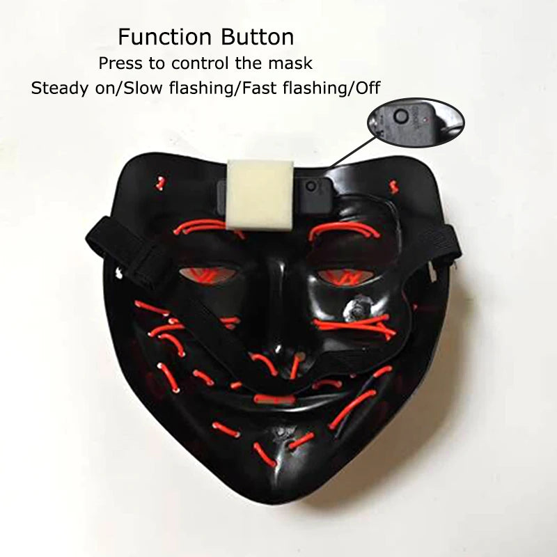 Neon LED Purge Mask Glow