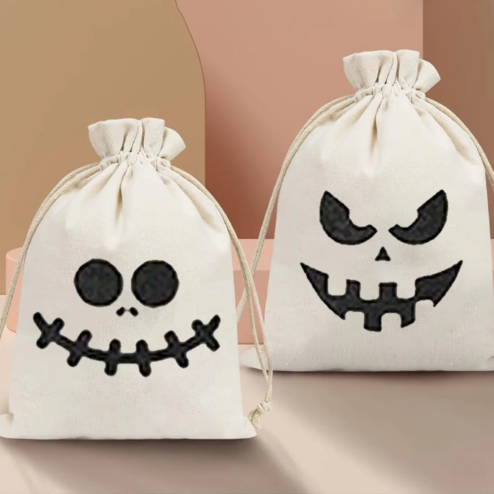 Evil Smiley Face Trick or Treat Candy Bags