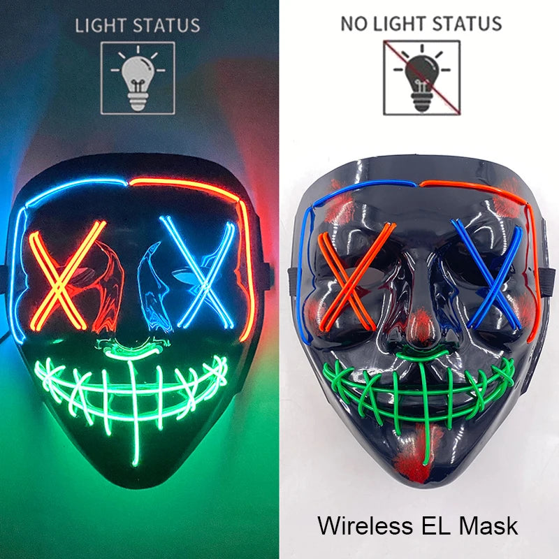 Neon LED Purge Mask Glow