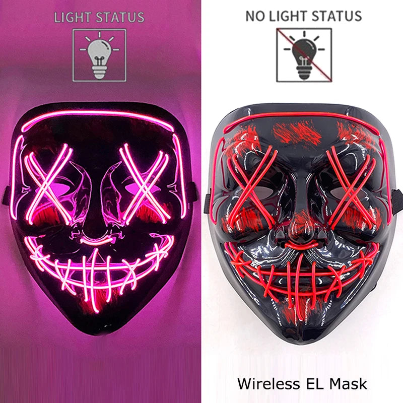 Neon LED Purge Mask Glow