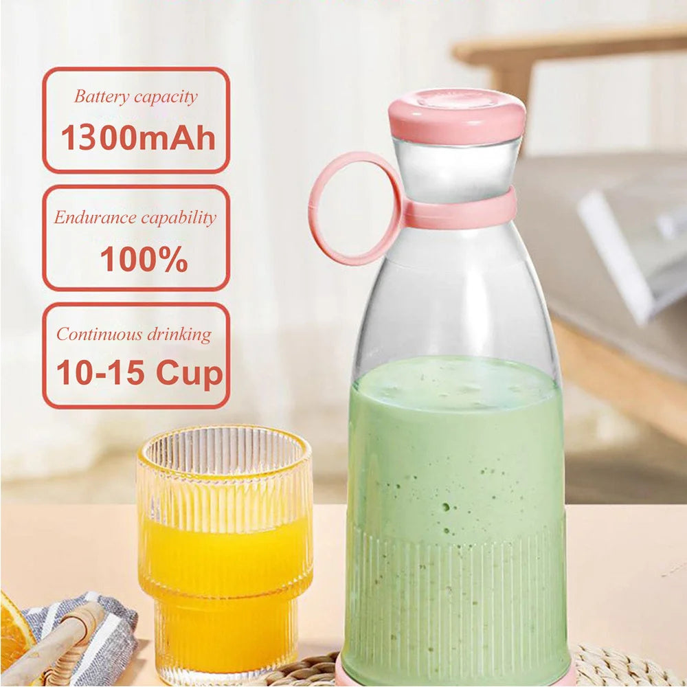 Rechargeable Mixers Fresh Fruit Juicers Blue/Pink Usb