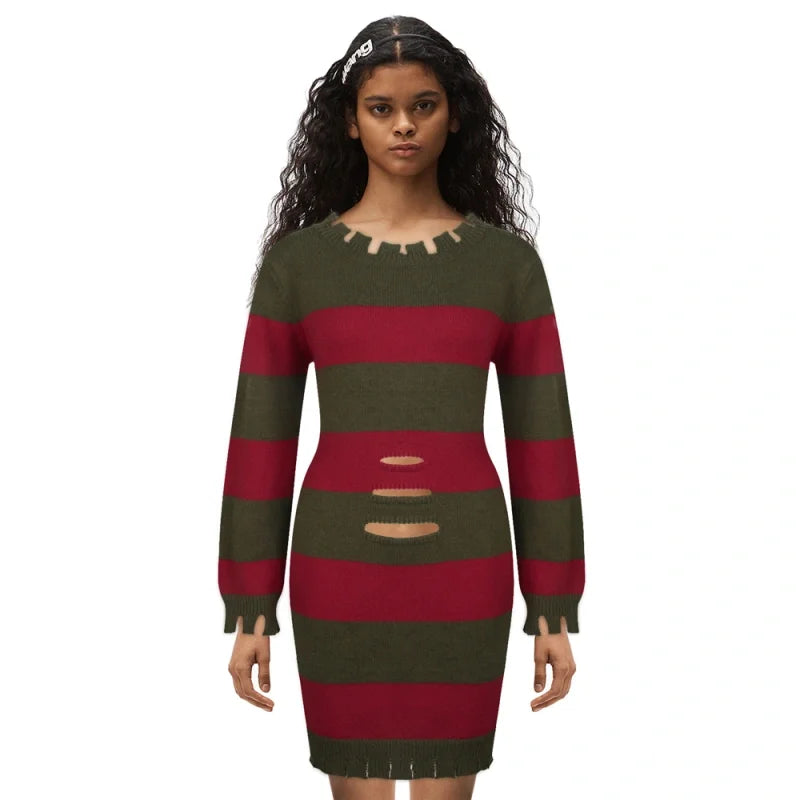 Women's Freddy Krueger Sweater - Halloween Cosplay | Oveni
