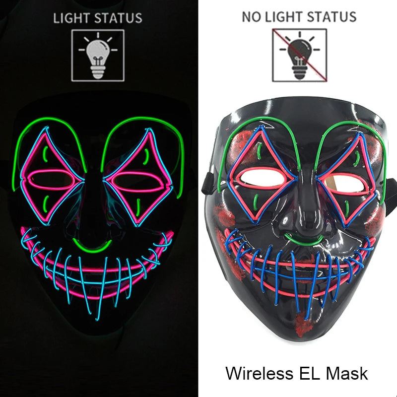 Neon LED Purge Mask Glow