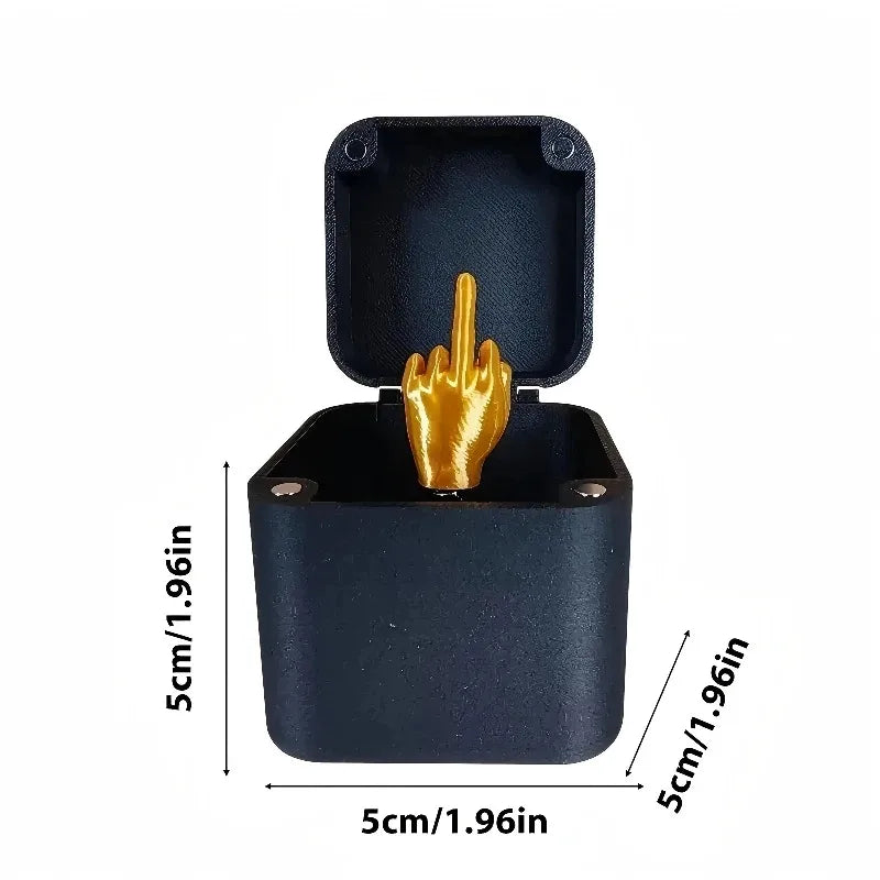 Middle Finger in Box -Gag Gift