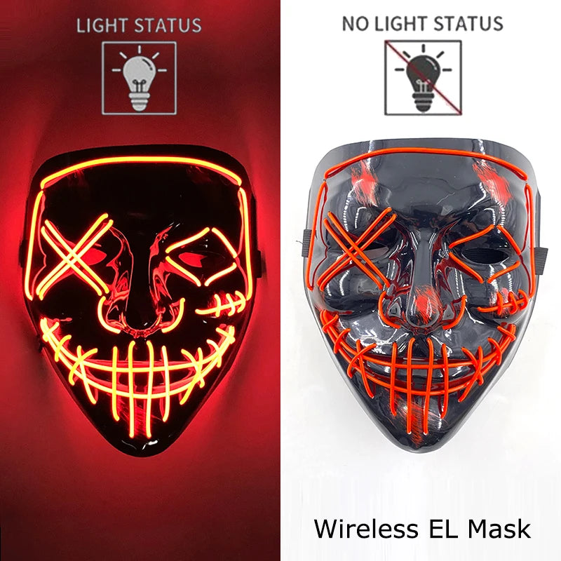 Neon LED Purge Mask Glow
