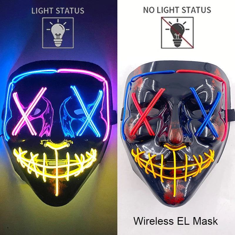 Neon LED Purge Mask Glow