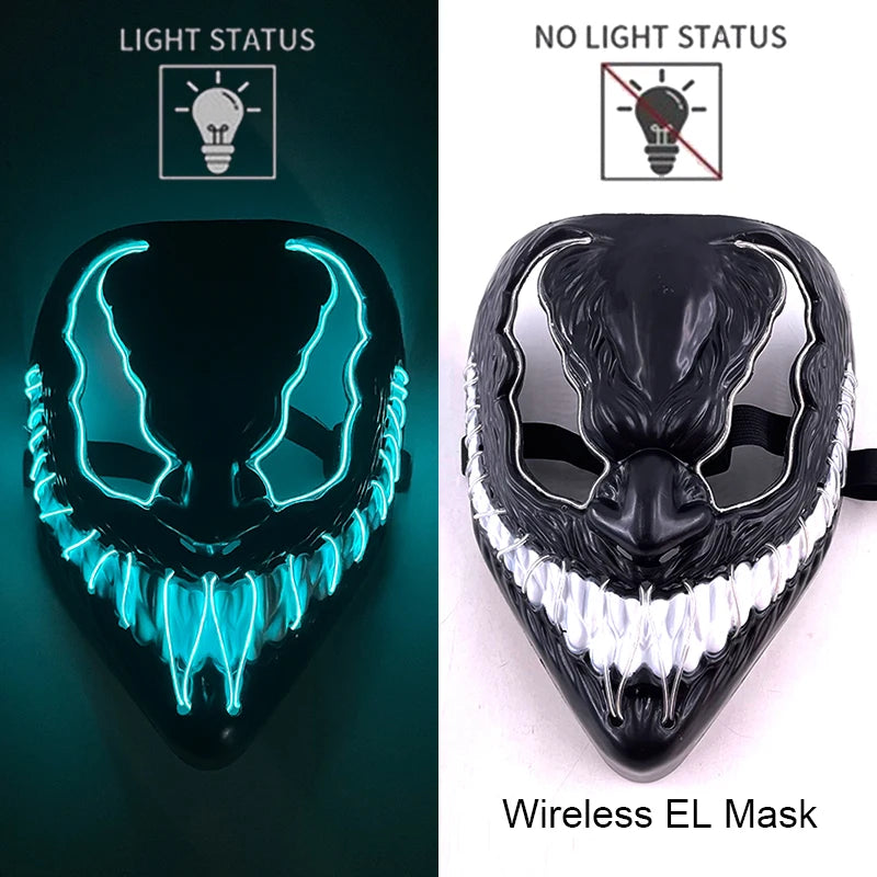 Neon LED Purge Mask Glow