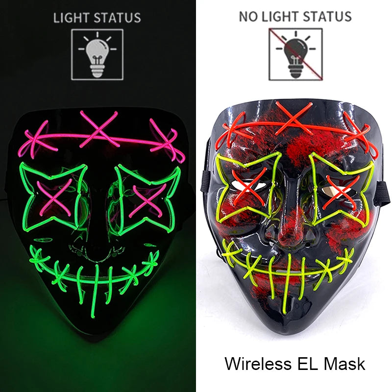 Neon LED Purge Mask Glow