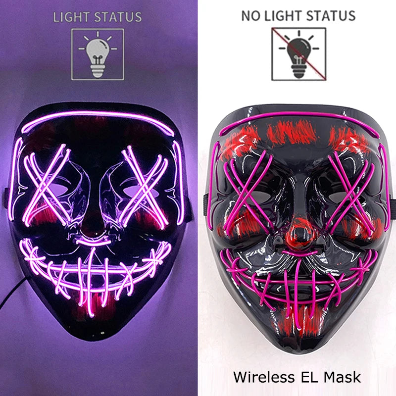 Neon LED Purge Mask Glow