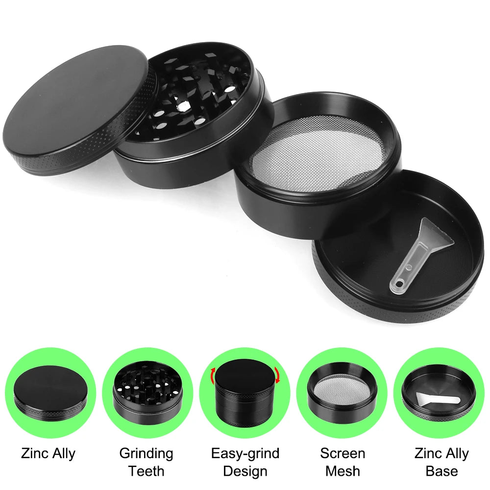 Portable Herb Grinder - 4 Layer Tobacco Grinder | Oveni