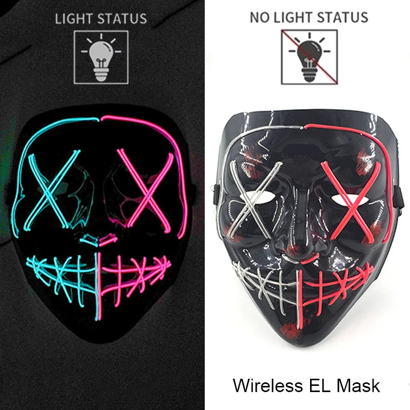 Neon LED Purge Mask Glow