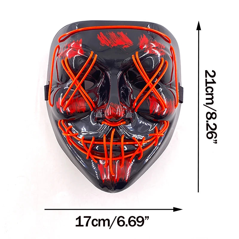 Neon LED Purge Mask Glow