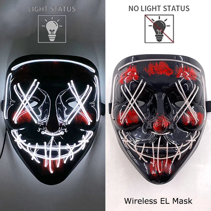 Neon LED Purge Mask Glow
