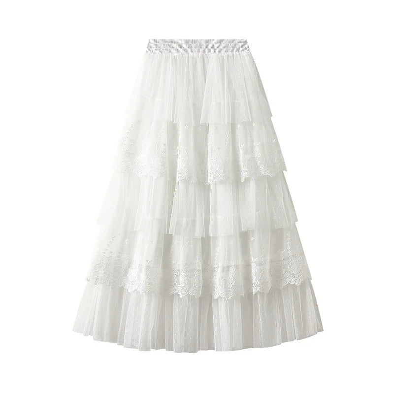Women's High Waisted Skirt - Slimming Sand Fold Skirt | Oveni