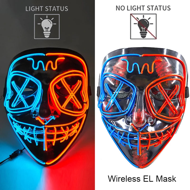Neon LED Purge Mask Glow