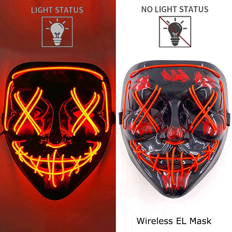 Neon LED Purge Mask Glow