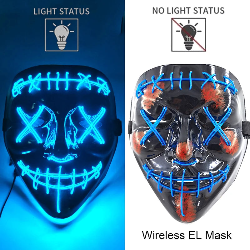 Neon LED Purge Mask Glow