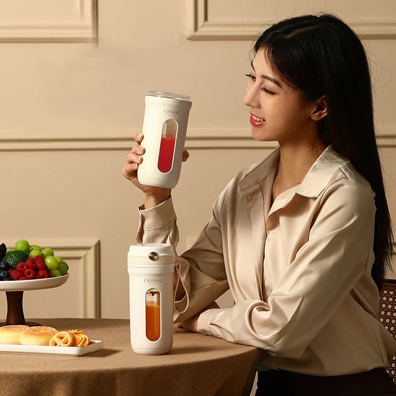 4/10 Blades Electric Portable Blender 350ML Juicer