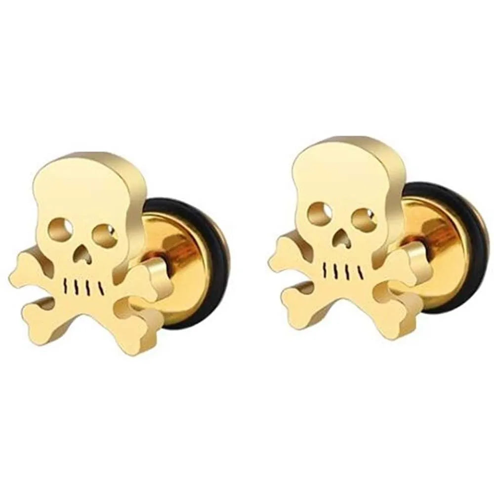 Stud Earrings Halloween Pumpkin Head Earrings