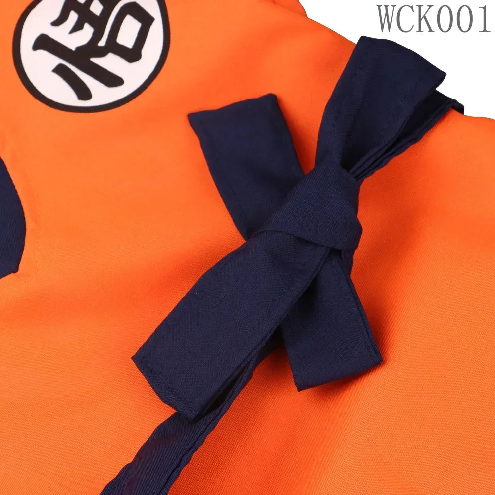 Son Goku Costumes Suit and wig