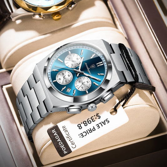 POEDAGAR Luxury Man Quartz Watch Waterproof